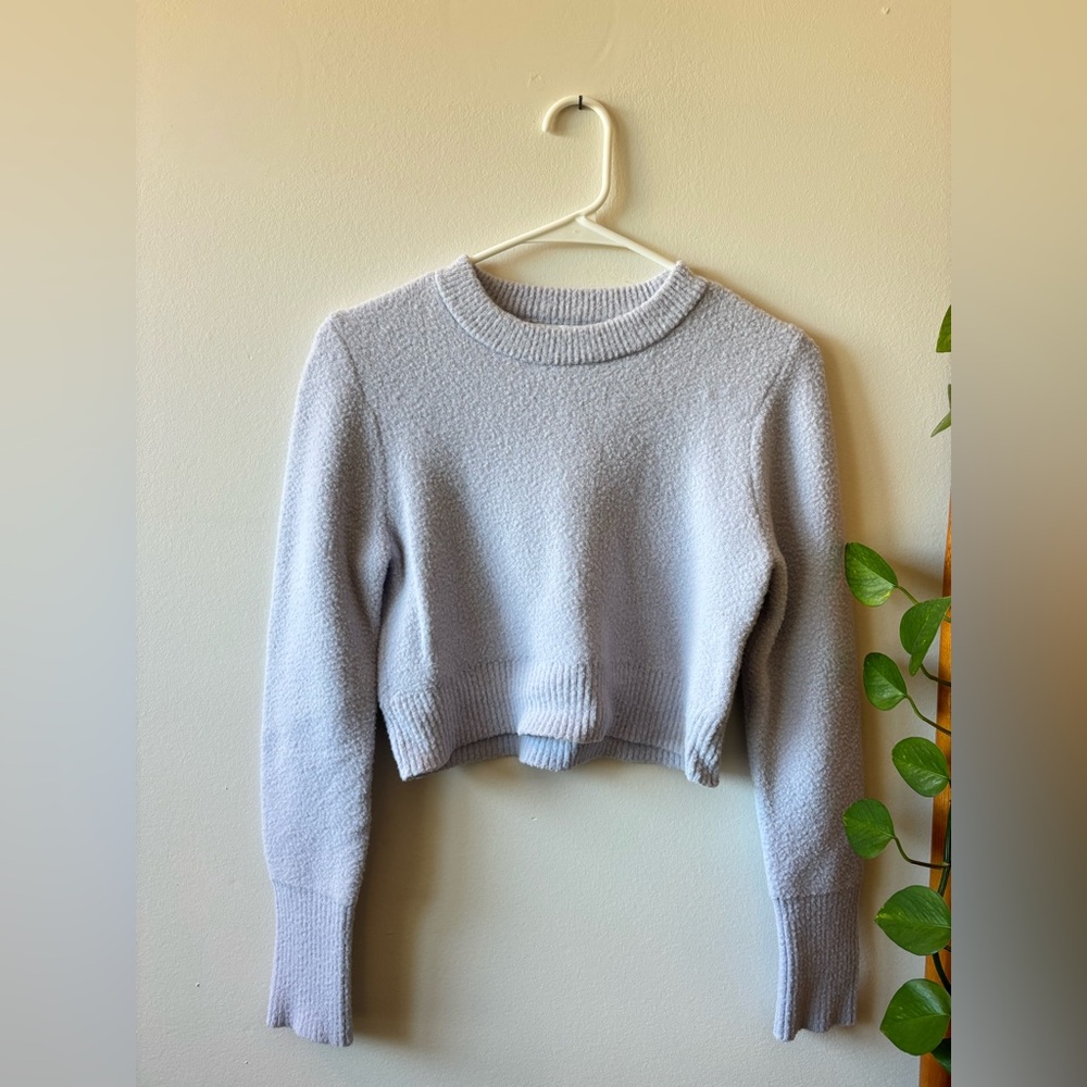 Zara Cropped Sweater - Light Purple - S